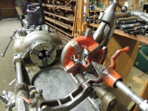 picture of Ridgid pipe threading machine