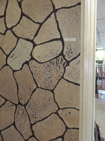 picture of paneling with a stone look